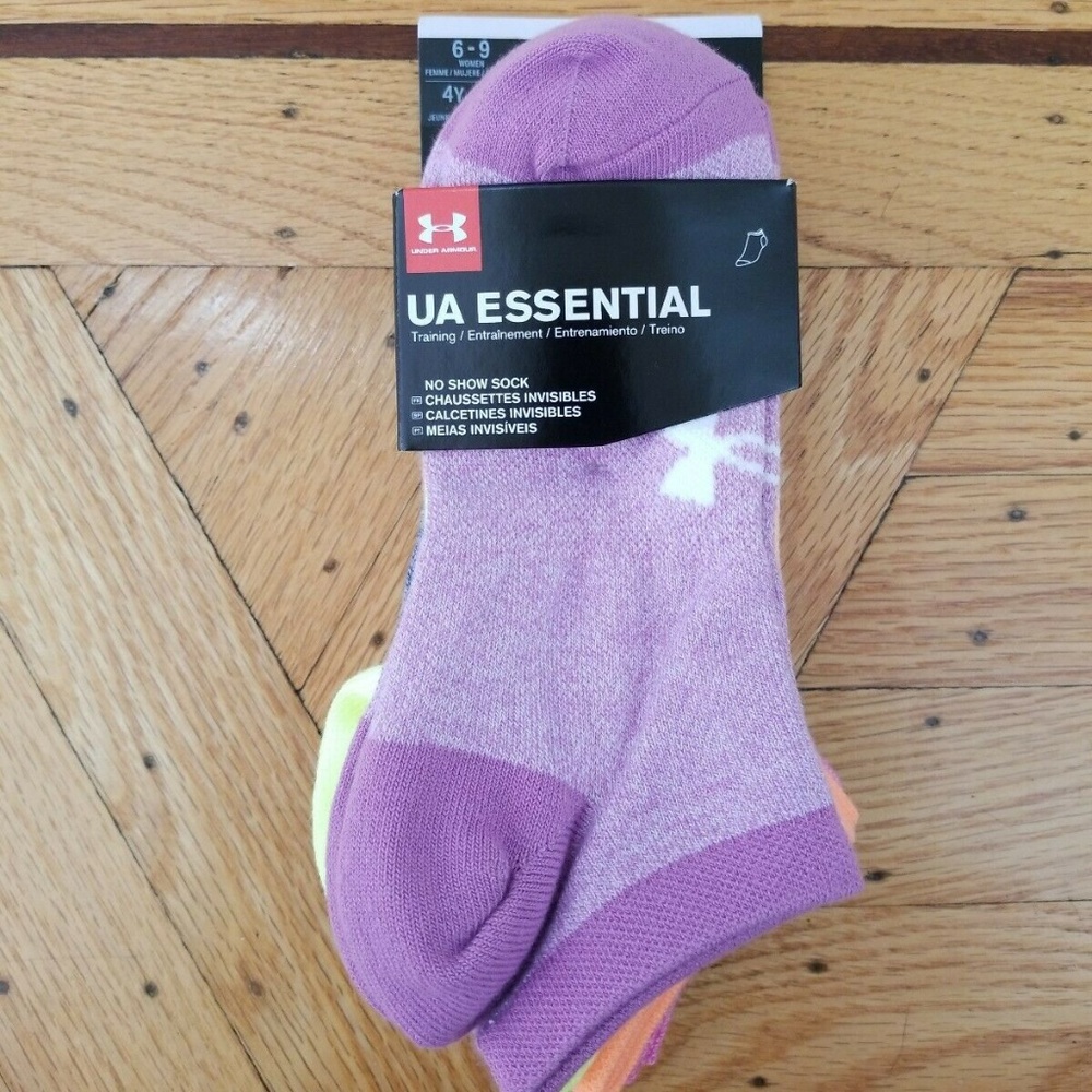 Under Armor Women's No Show 6 Pair (Med) Socks